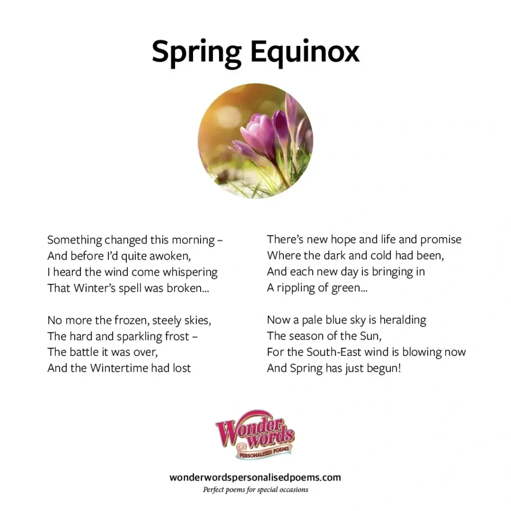 Spring Equinox poem by Wonderwords